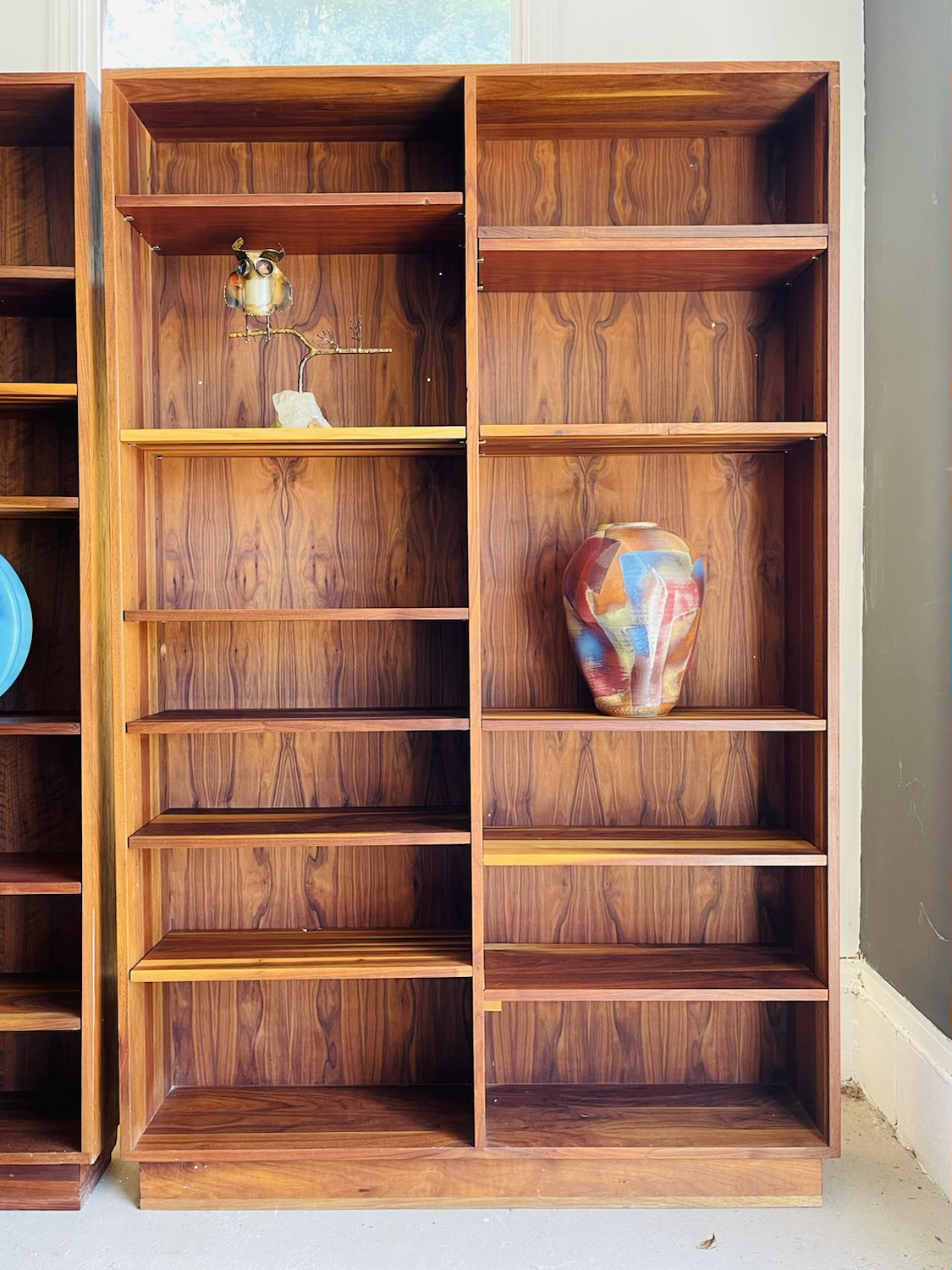 Pair Mid-Century Modern Walnut Bookshelf’s  image 6