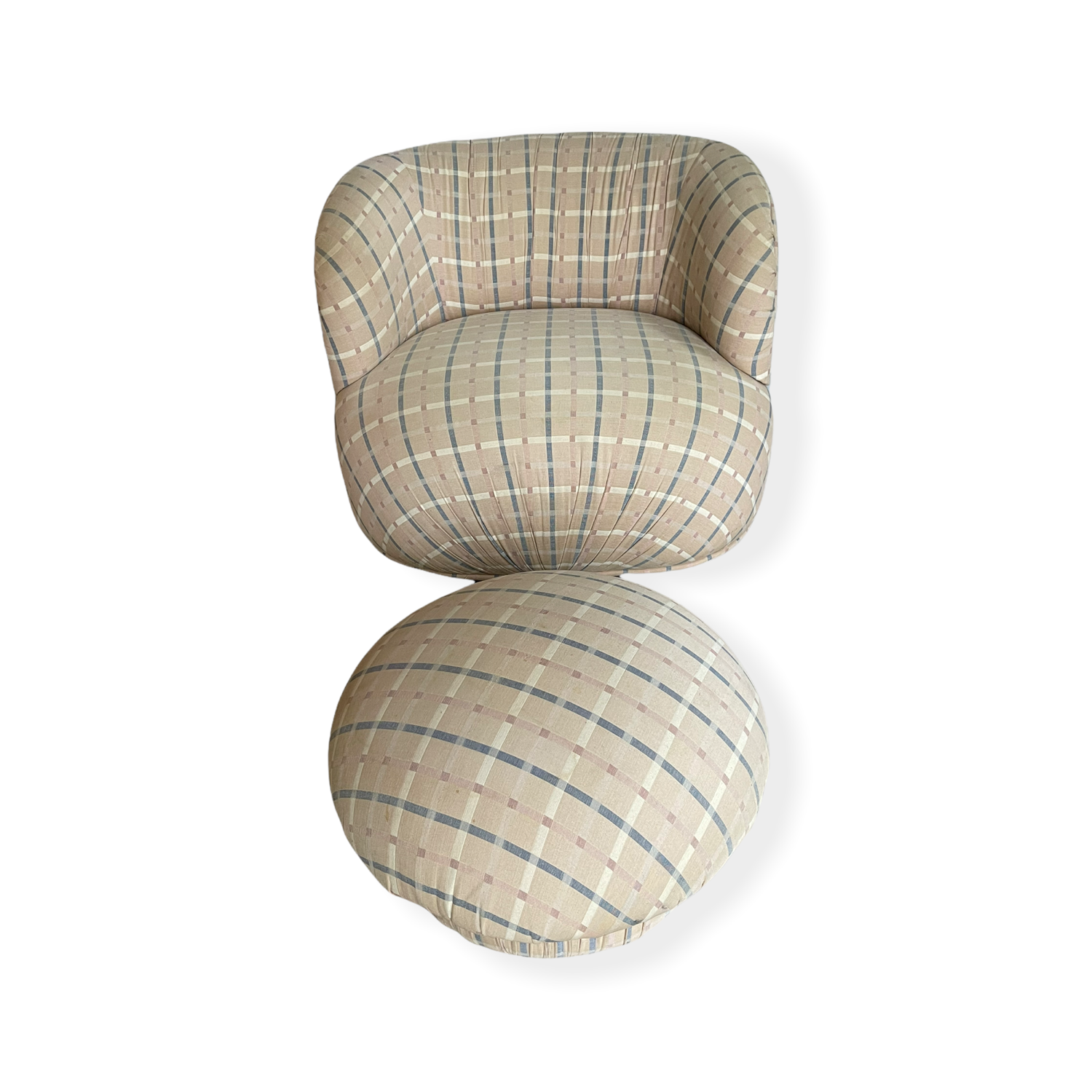 Milo Baughman for Thayer Coggin Swiveling Lounge Chair & Ottoman  image 1