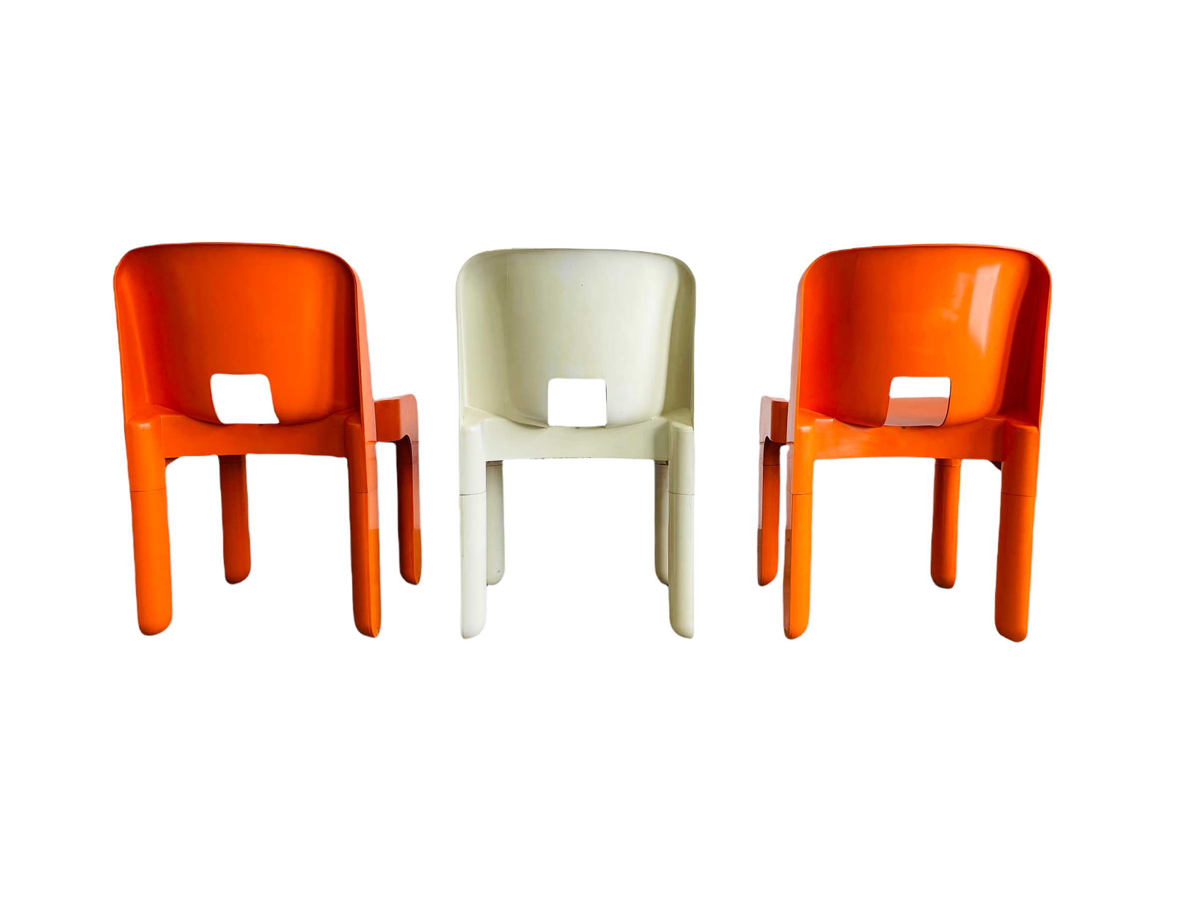 Set 3 Iconic "Universal Chair" by Joe Colombo for Kartell 1967 image 3