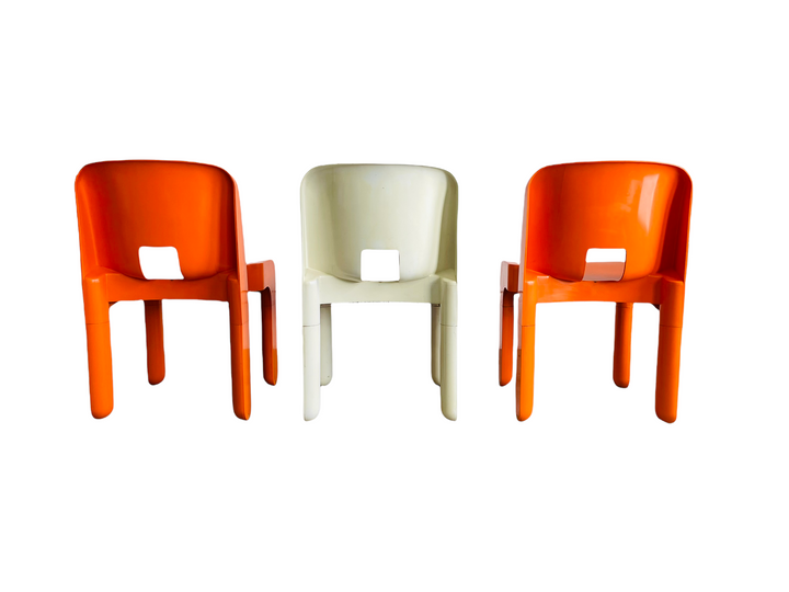 Set 3 Iconic "Universal Chair" by Joe Colombo for Kartell 1967 image 3
