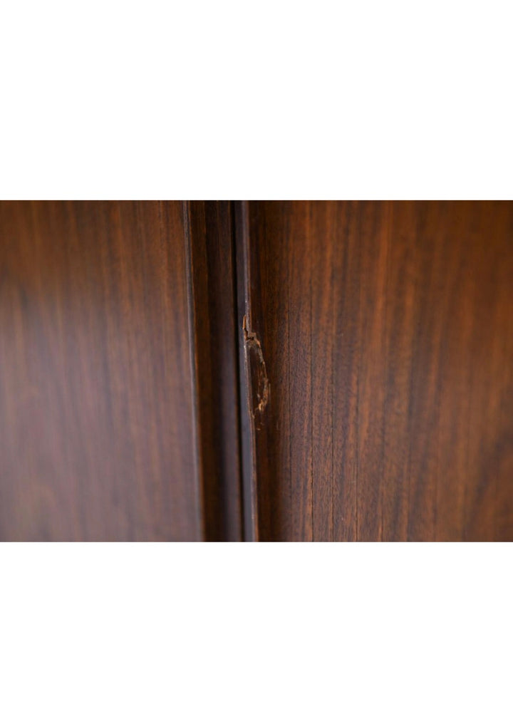 Mid-Century Danish Modern Rosewood Tambour Door Boocase Hutch By Hundevad image 5