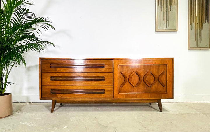 Mid-Century Modern Walnut Dresser / Credenza by Young Furniture image 2