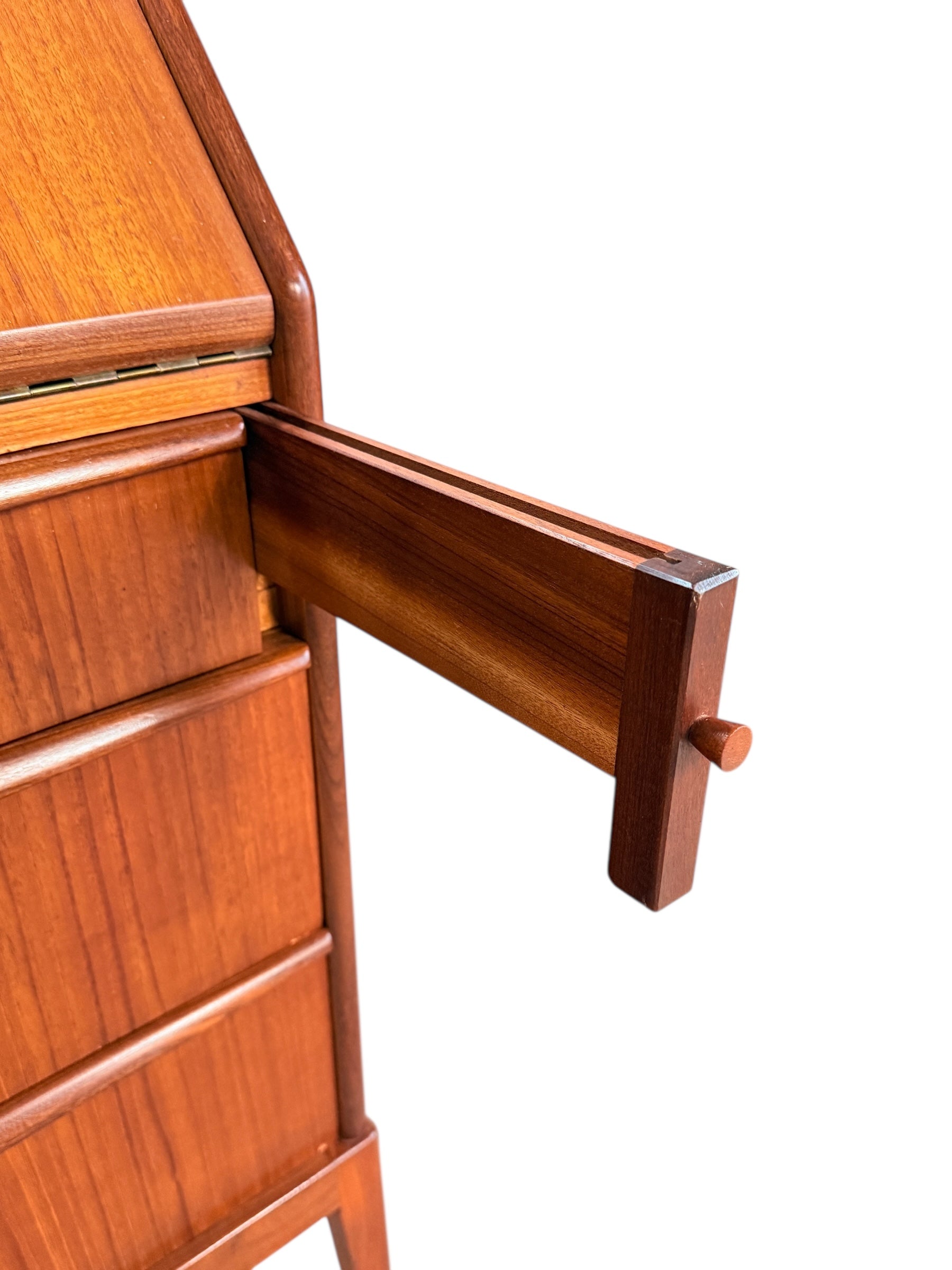 Mid Century Modern Teak Secretary Desk image 9