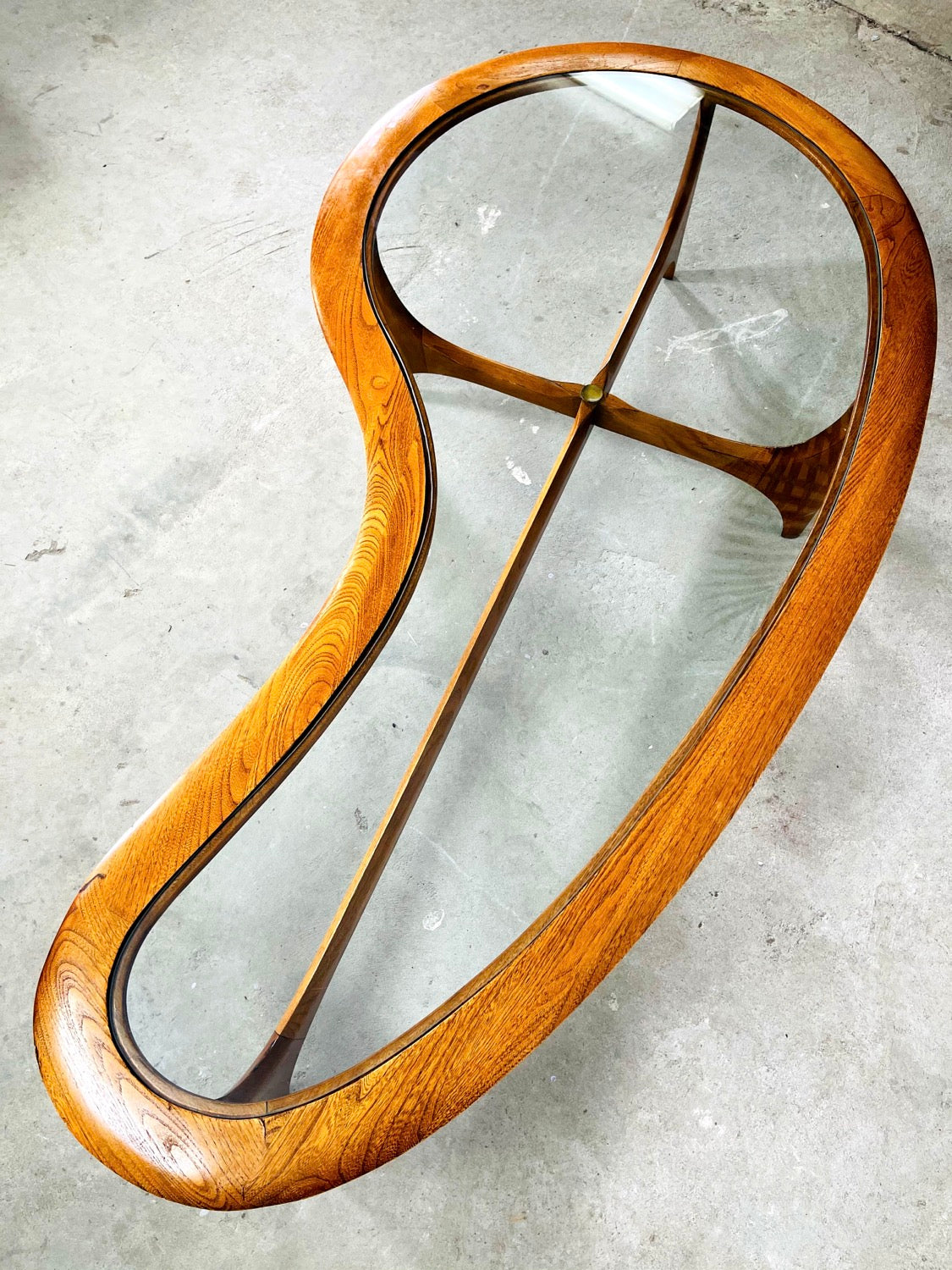 Mid-Century Modern Kidney Shape Coffee Table by Lane Furniture image 1