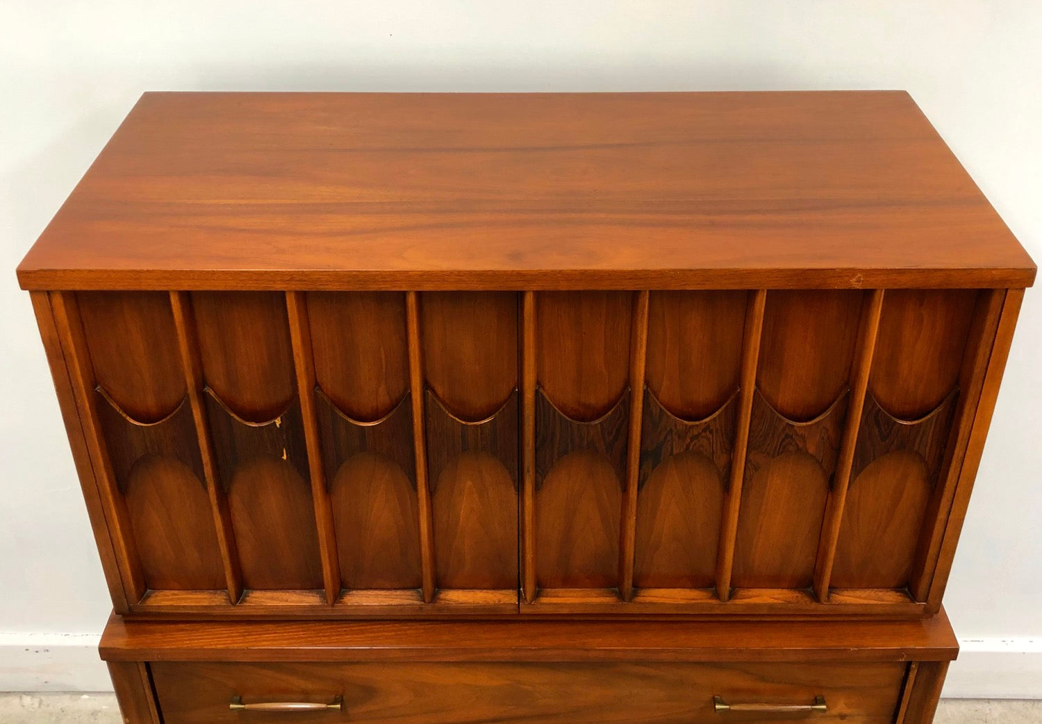 Mid-Century Modern Tall Walnut Chest/Dresser by Kent Coffey image 4