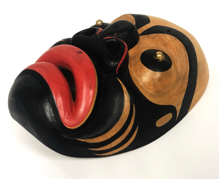 Vintage Northwest Native American/Canadian Mask Signed Jesse Davis image 1