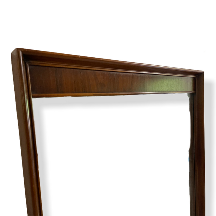 Large Mid-Century Modern Walnut Mirror 60” x 33”  image 1