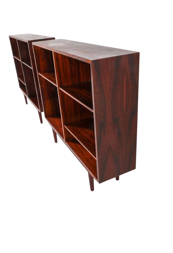 Pair of Mid-Century Danish Modern Rosewood Bookcases by Omann Jun, Model 7 image 1
