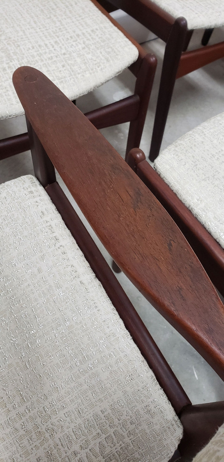Set (7) Poul Volther Frem Rojle Dining Chairs Denmark c 1960 image 8