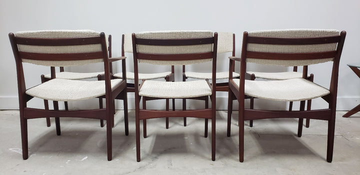 Set (7) Poul Volther Frem Rojle Dining Chairs Denmark c 1960 image 5