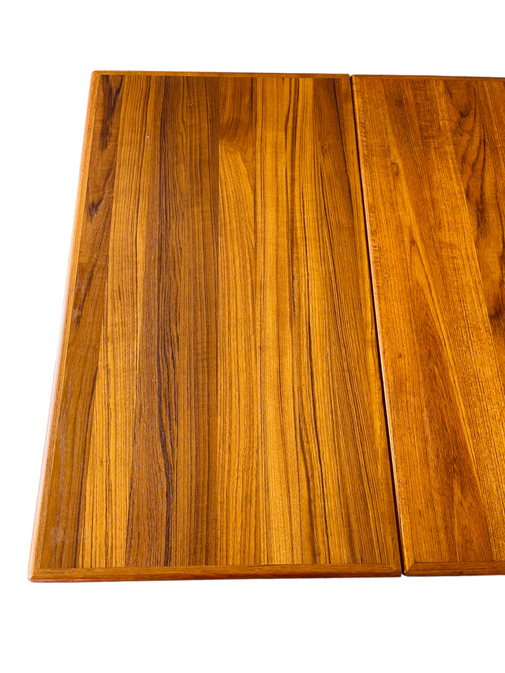 Mid Century Danish Modern Teak Draw Leaf Dining Table image 4