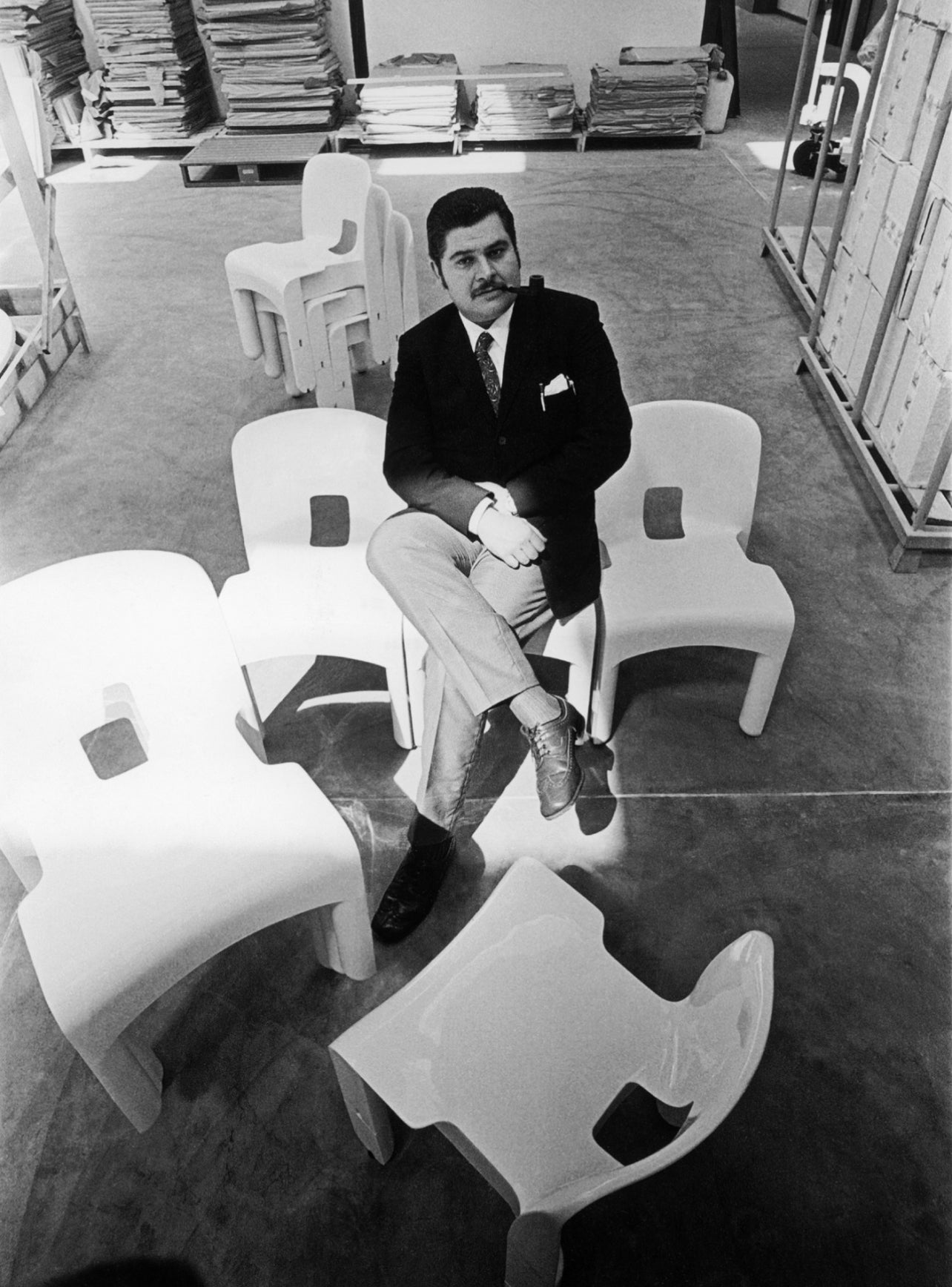 Set 3 Iconic "Universal Chair" by Joe Colombo for Kartell 1967 image 1