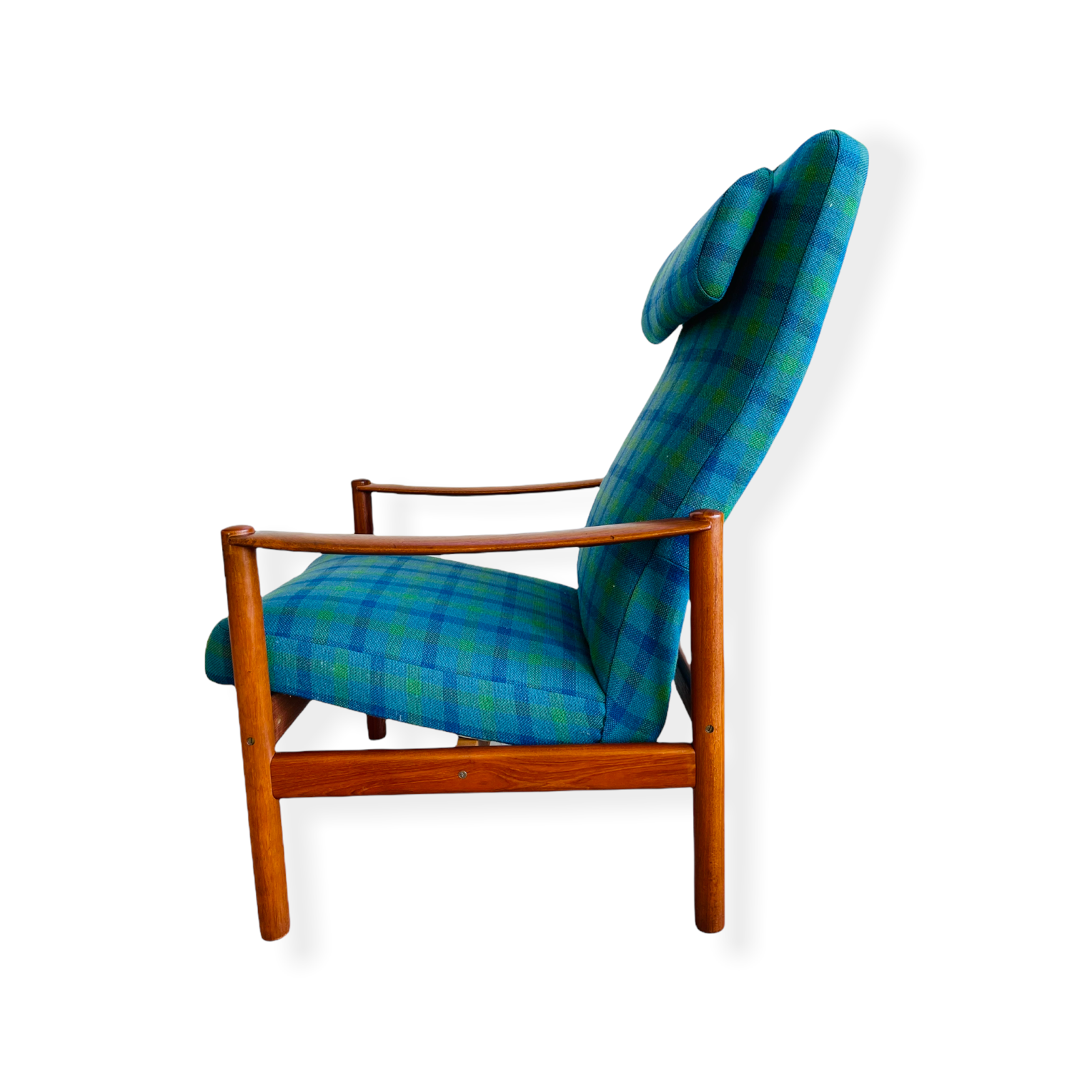 Mid-Century Modern Teak Recliner Chair by WESTNOFA  image 9