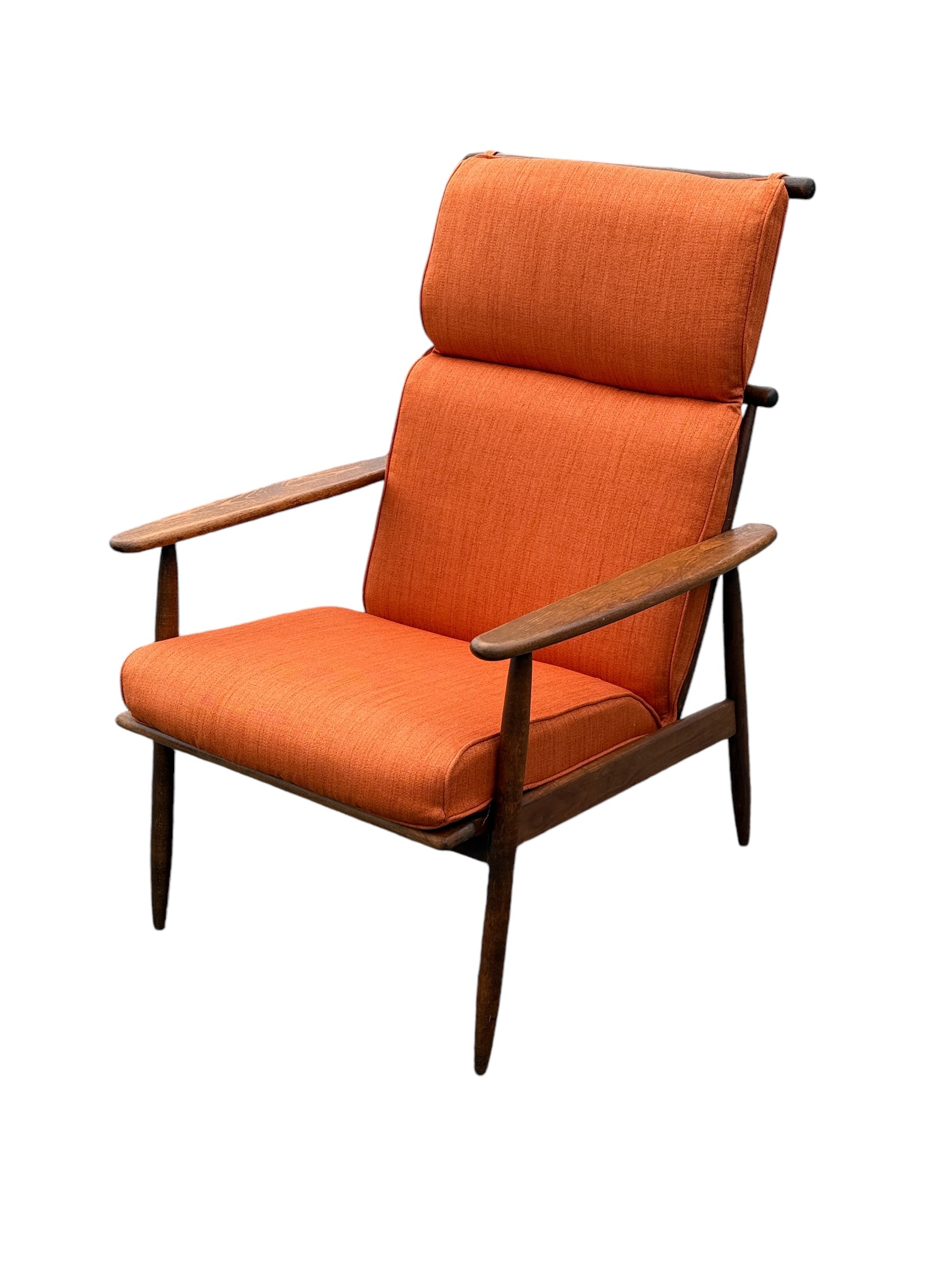 Mid-Century Modern Viko Baumritter-Style Spindle Back Walnut Armchair image 1