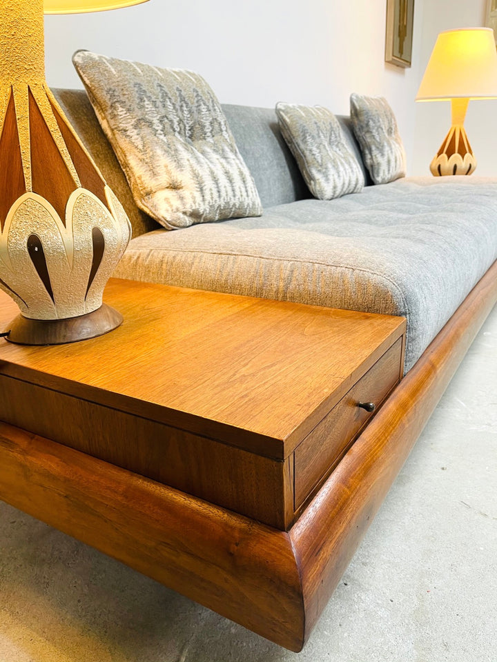 Rare ADRIAN PEARSALL 1709’ Platform Sofa with Attached End Tables  image 3