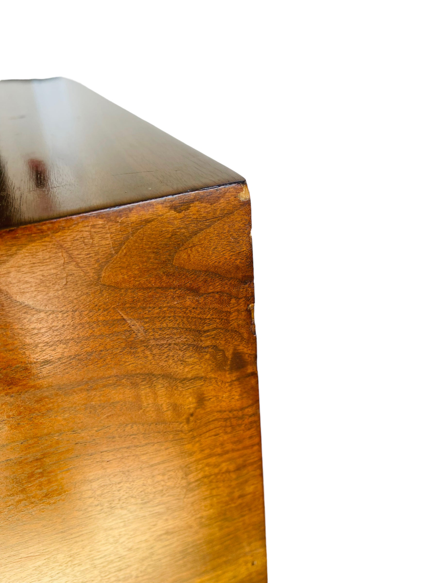 Mid Century Modern Bow Front Walnut Dresser / Credenza  image 4