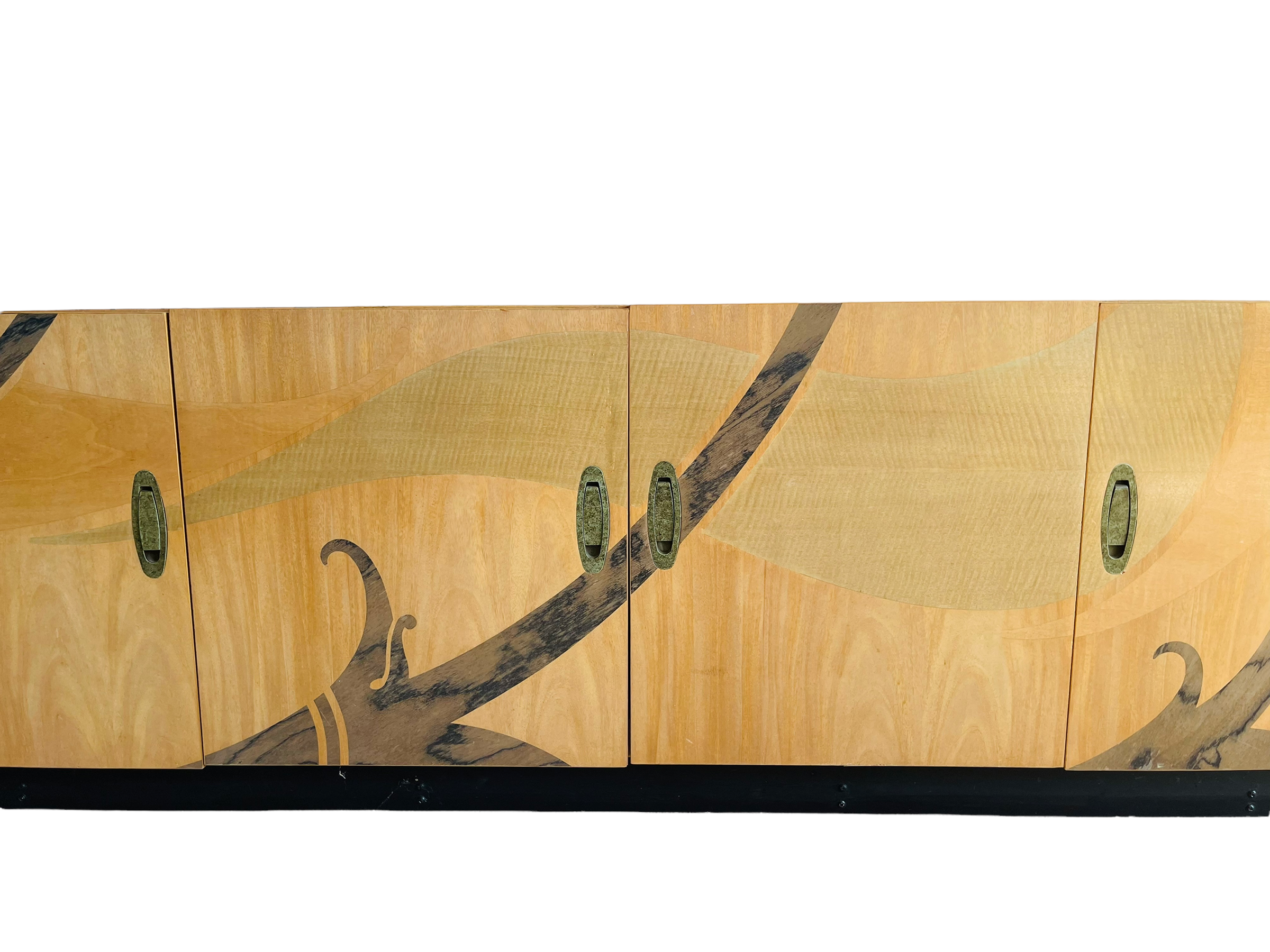 Modern Inlaid Beech Wood Credenza by White furniture  image 4