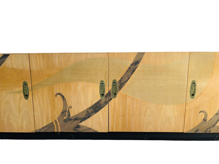 Modern Inlaid Beech Wood Credenza by White furniture  image 4
