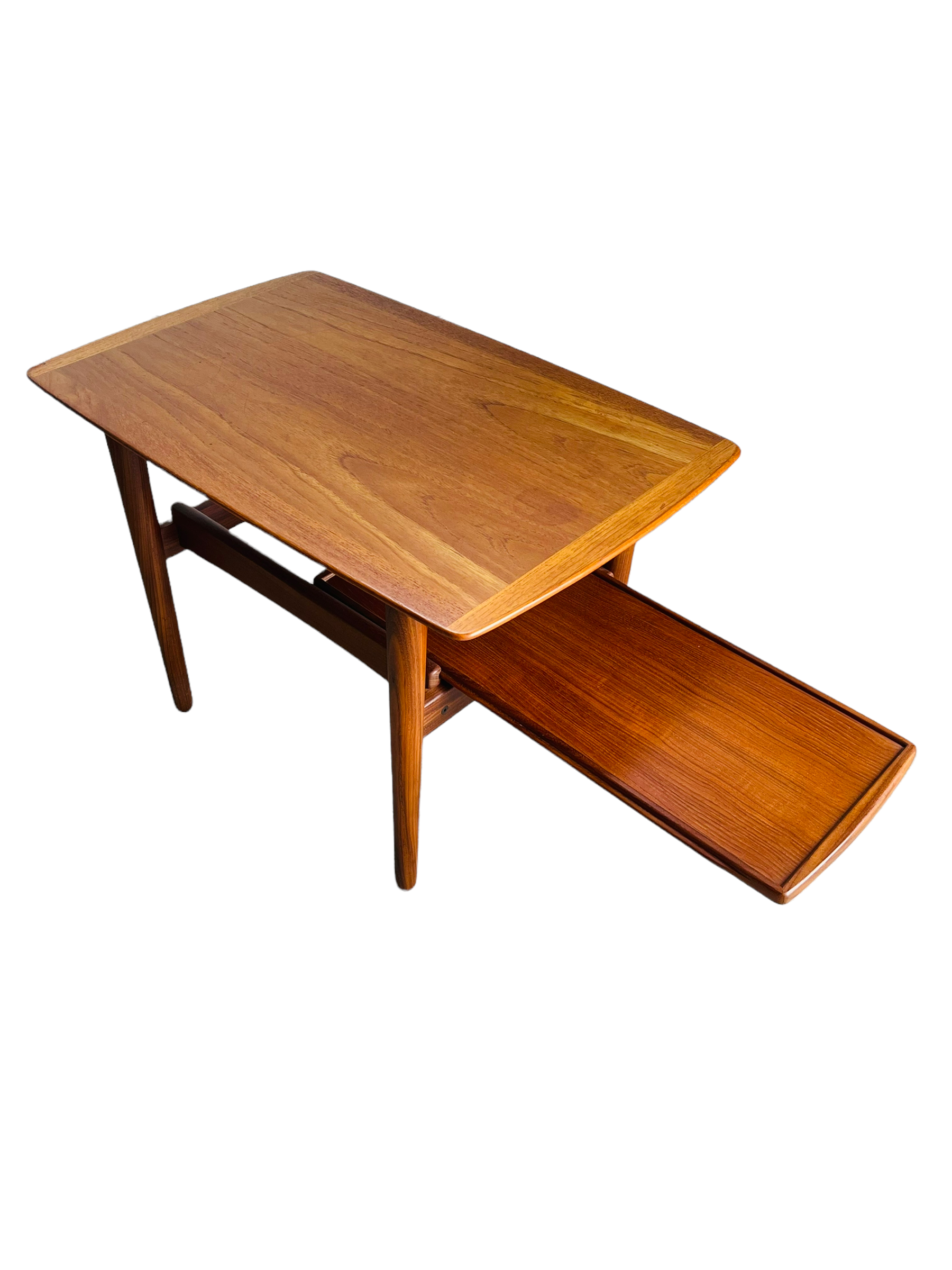Pair Danish Modern Teak End Tables by Bramin Mobler image 1