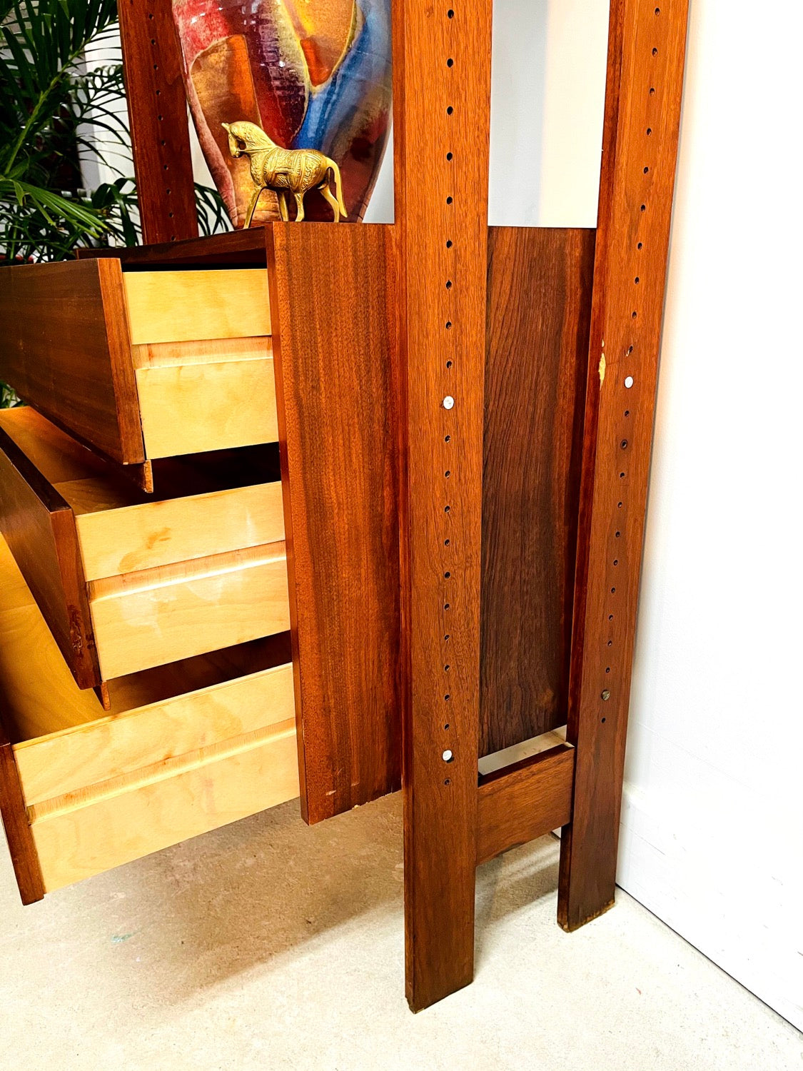 Mid-Century Teak Single Bay Wall Unit image 8