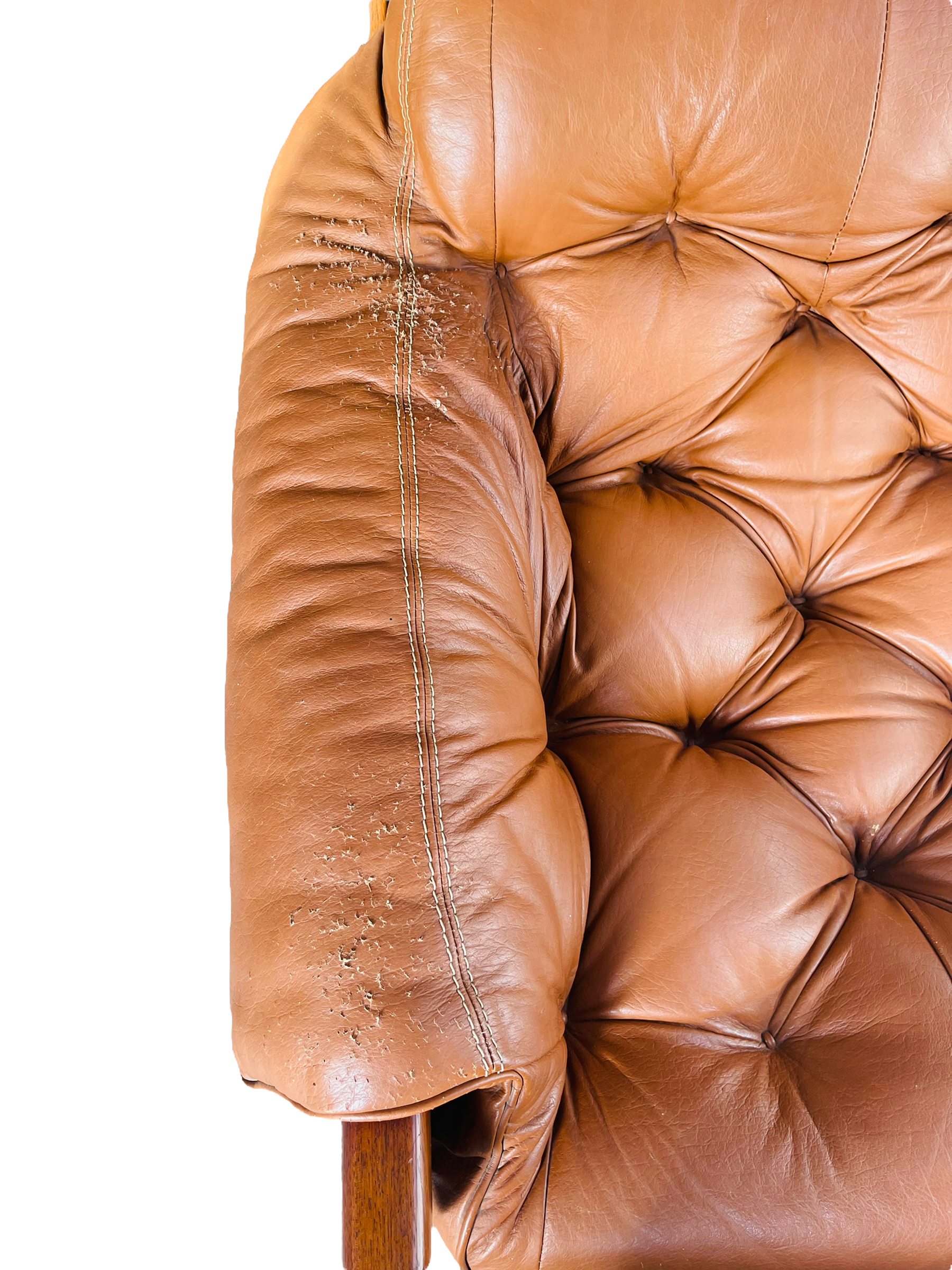 1970s Brazilian Rosewood Percival Lafer Leather Lounge Chair & Ottoman  image 14