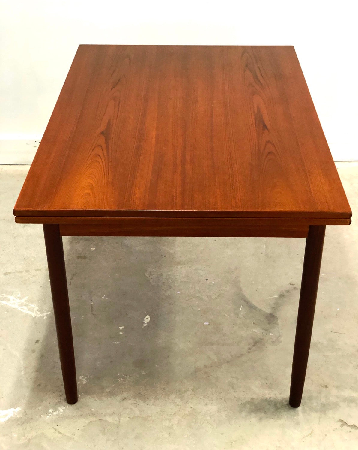 Mid-Century Danish Modern Teak Draw Leaf Dining Table image 4