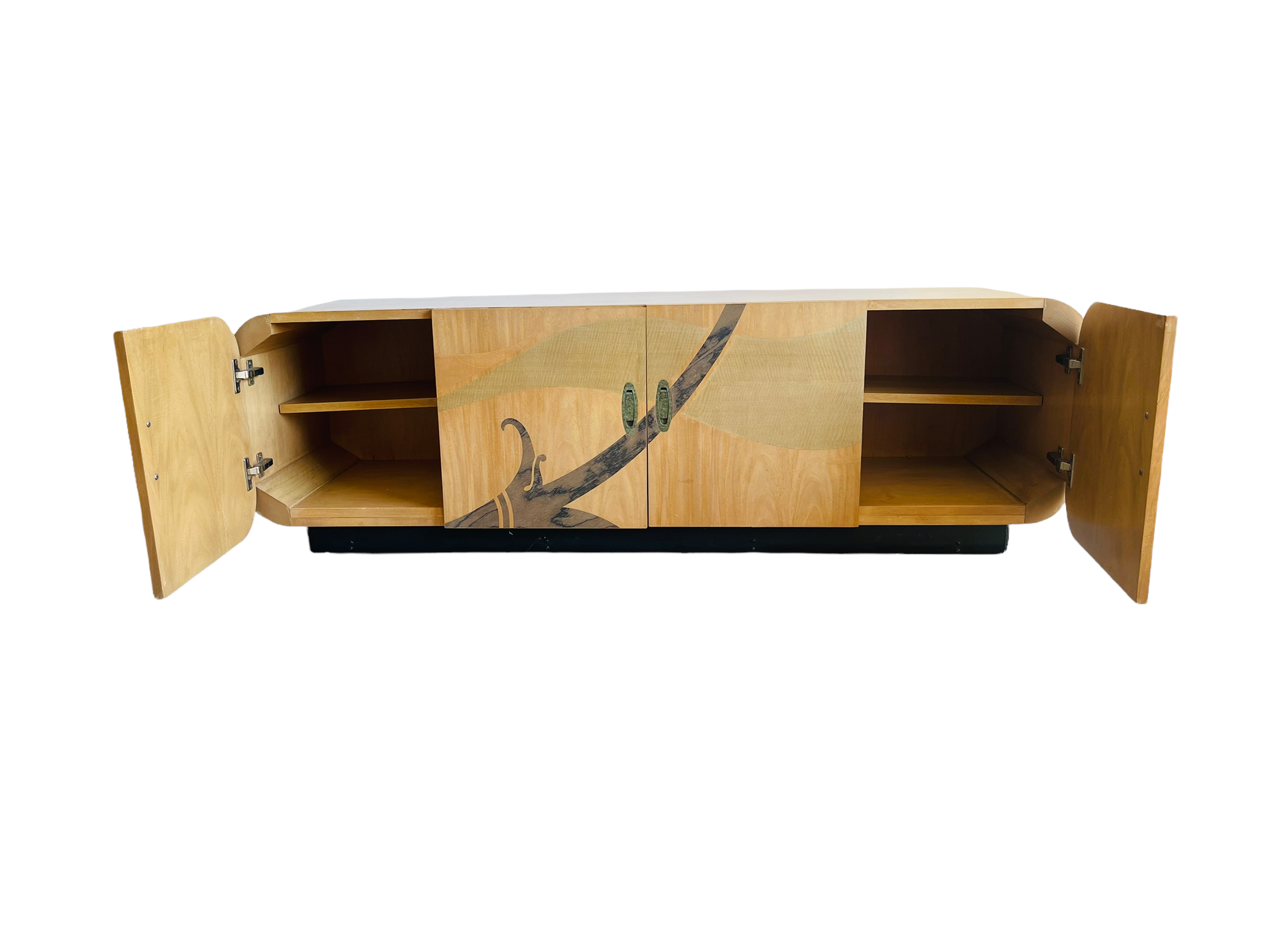 Modern Inlaid Beech Wood Credenza by White furniture  image 6