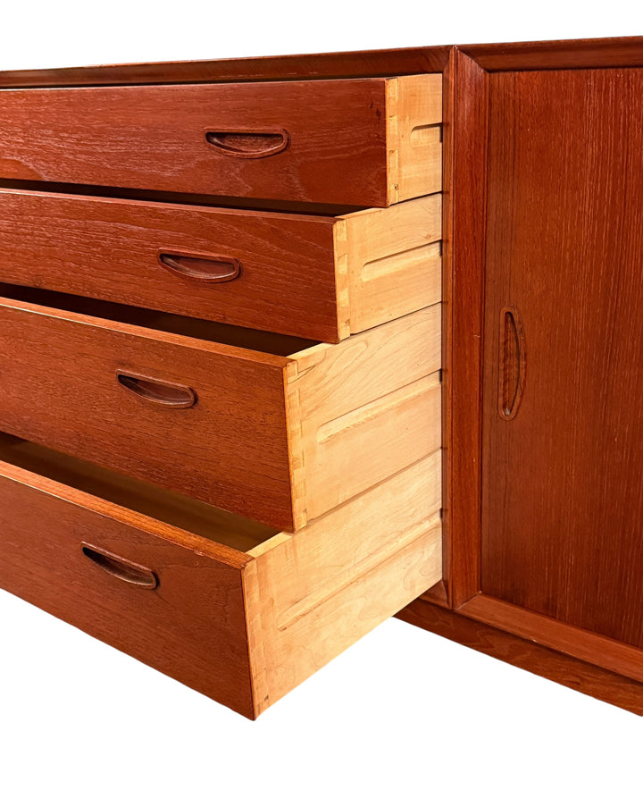 Mid-century Danish Modern Teak Credenza  image 6