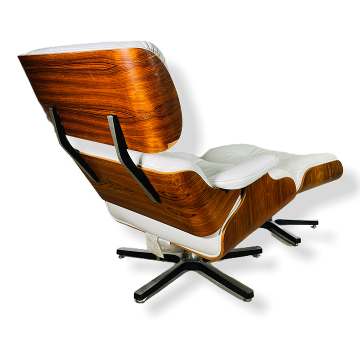 Mid-Century Modern Rosewood Eames Style Chair & Ottoman  image 1