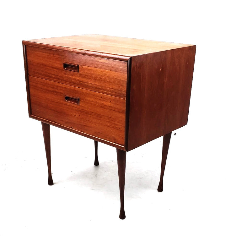 Mid Centuey Danish Modern Two Drawer Teak Table image 0