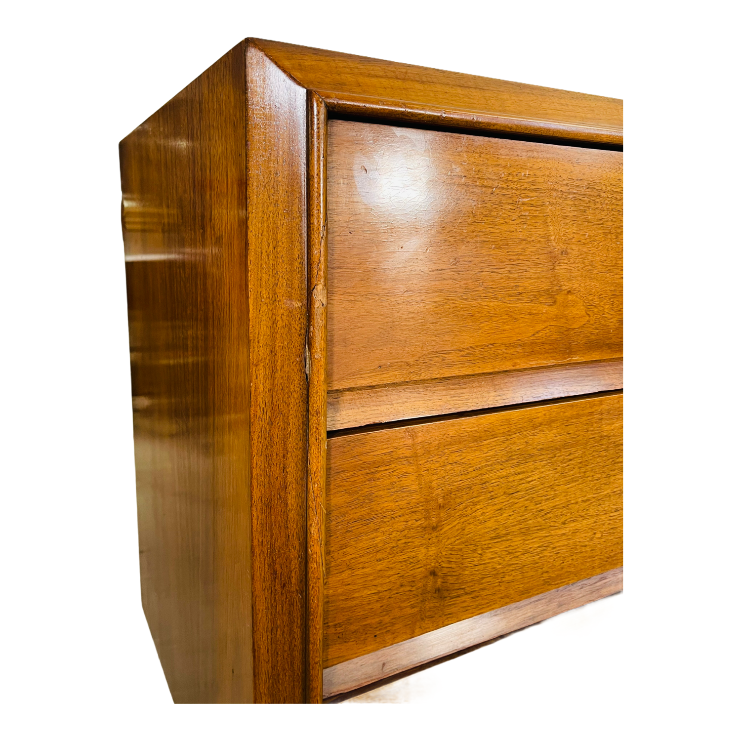 Mid-Century Modern Sculptured Walnut Credenza  image 8