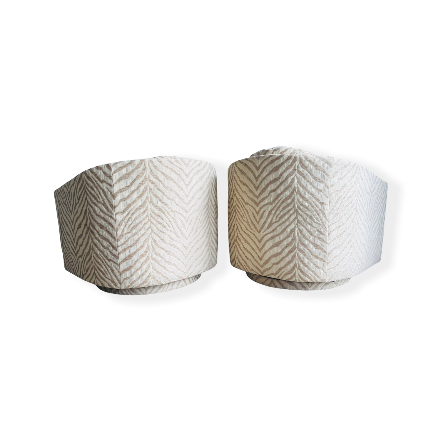 Pair Milo Baughman Swiveling Chairs image 5