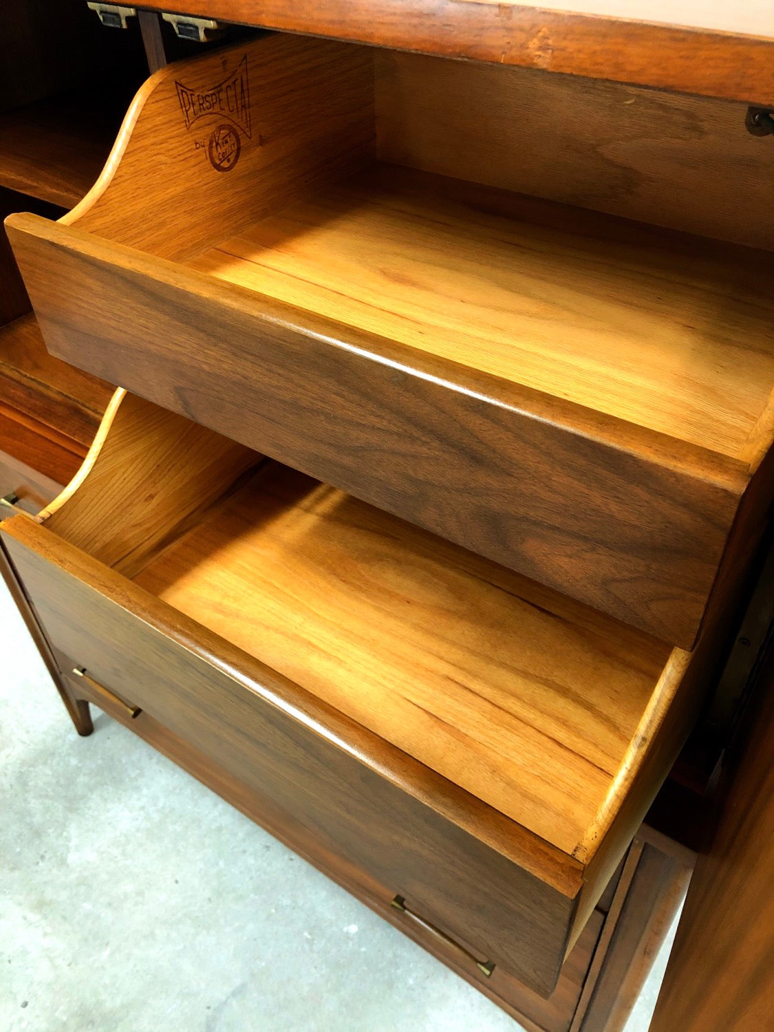 Mid-Century Modern Tall Walnut Chest/Dresser by Kent Coffey image 3