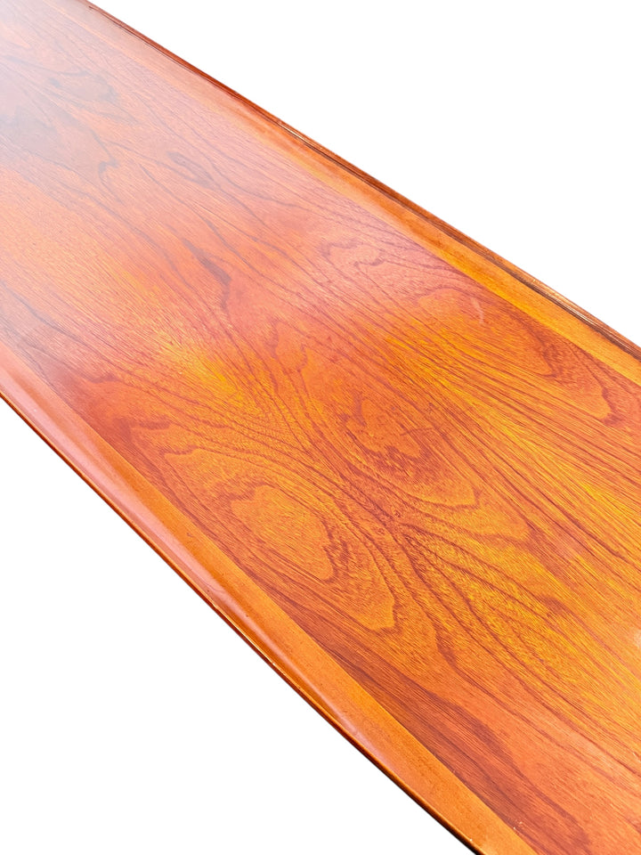 Mid-Century Modern Surfboard Coffee Table by Bassett in Black Walnut image 5