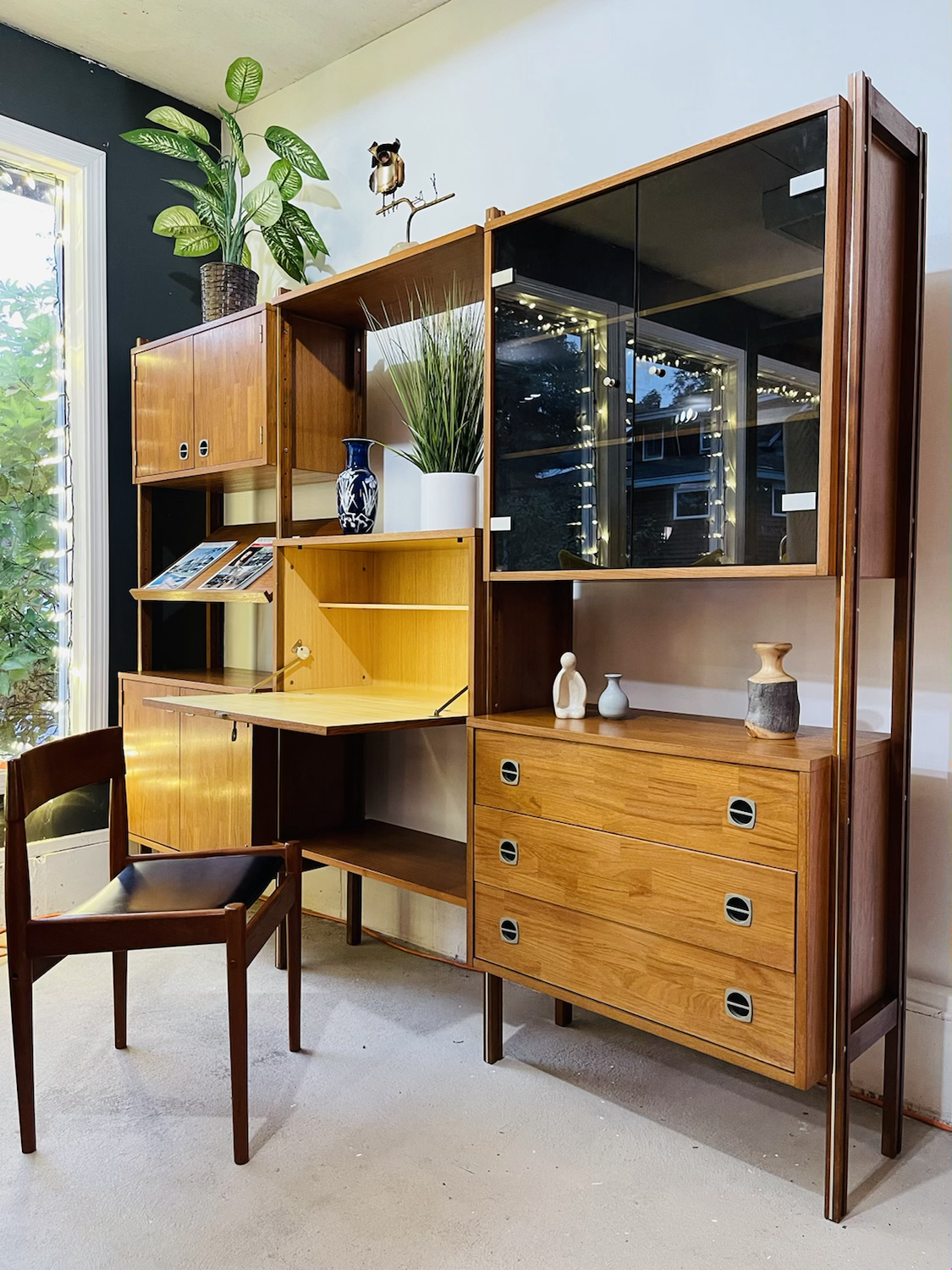 Mid-Century Modern Teak Wall Unit  image 2