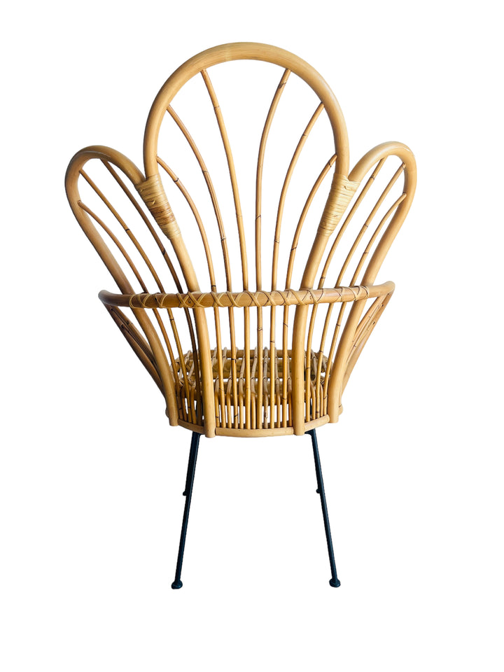 Rattan Lounge Chair & Ottoman image 7