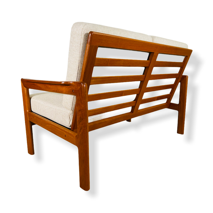 Mid-Century Danish Modern Teak Loveseat Sofa image 6