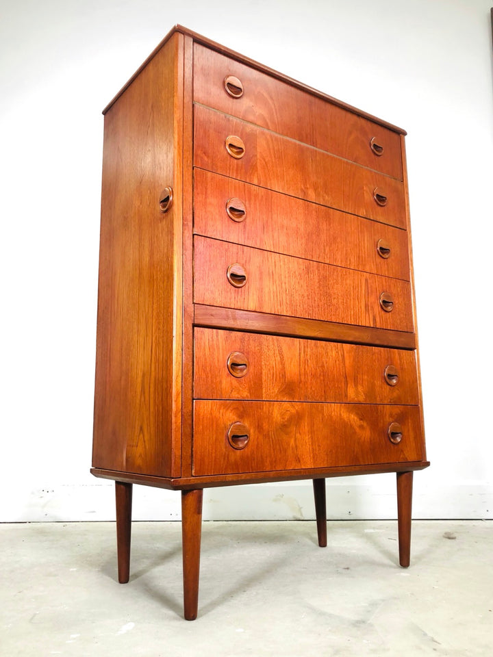 Mid-century Danish Modern Teak Vanity Dresser image 11