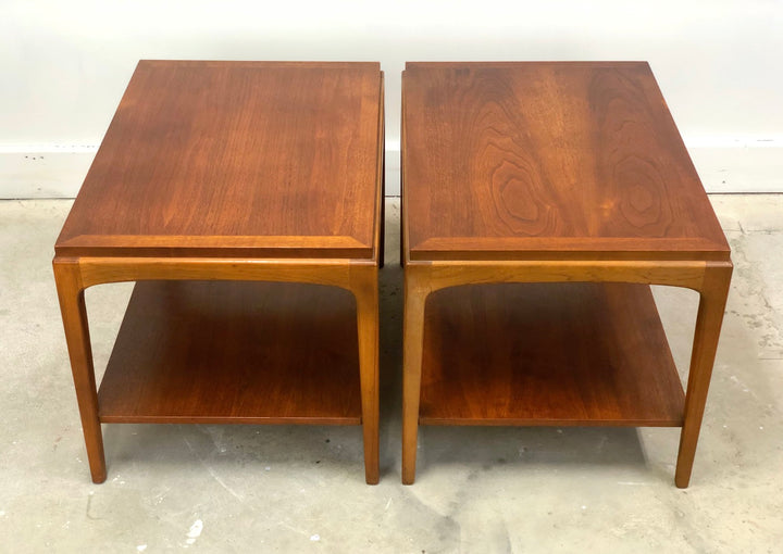 Pair of Mid-Century Modern Walnut Side Tables By Lane  image 0