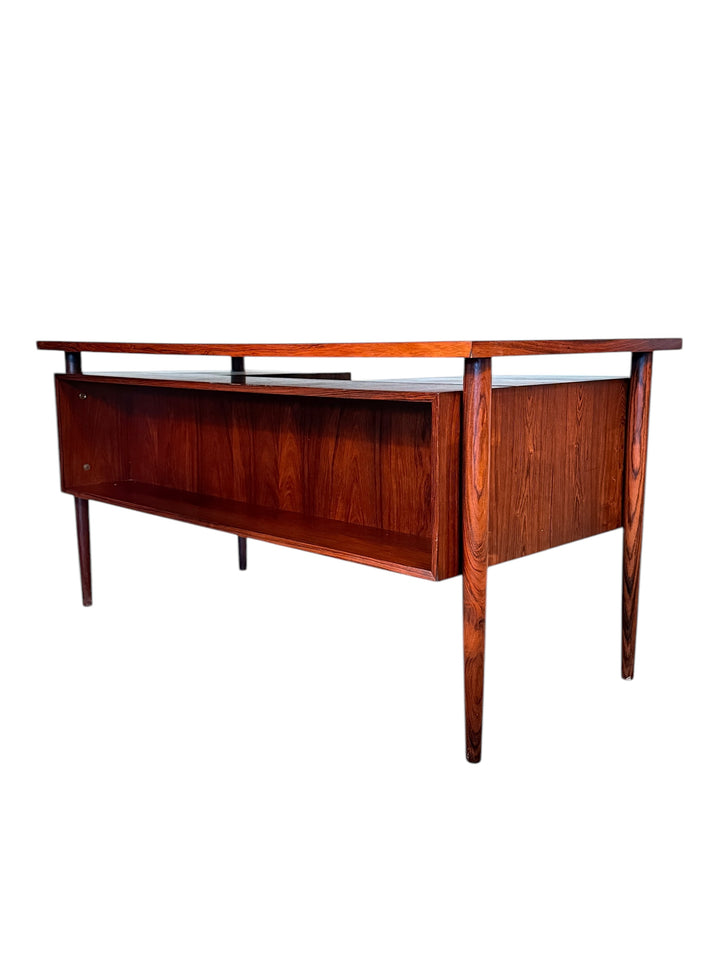 Mid-Century Danish Rosewood Executive Desk by Arne Vodder for Bornholm image 10