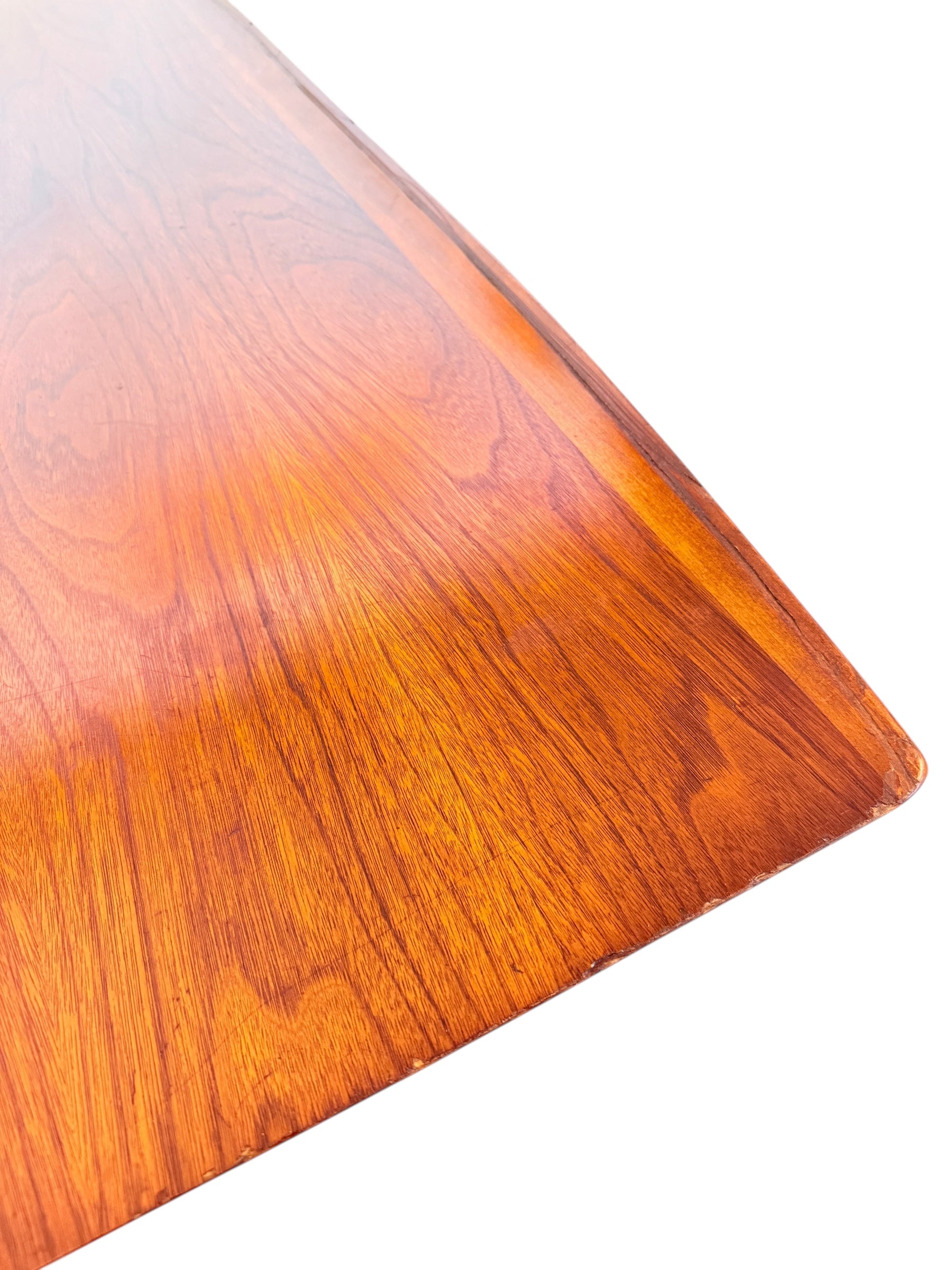 Mid-Century Modern Surfboard Coffee Table by Bassett in Black Walnut image 6