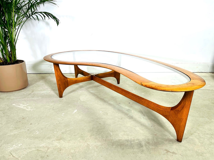 Mid-Century Modern Kidney Shape Coffee Table by Lane Furniture image 3