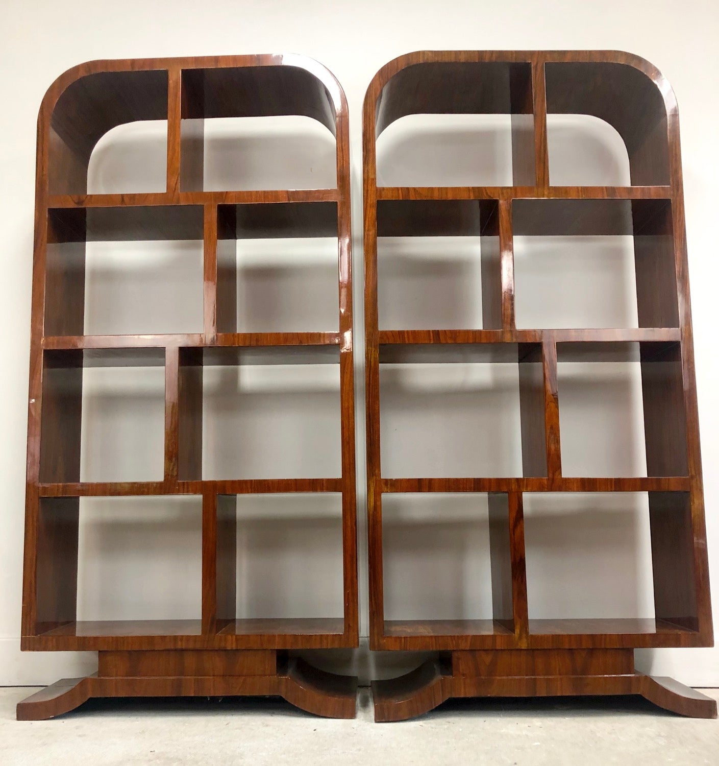 Pair of Mid-Century Modern/ Art Deco Style Book Shelves image 0