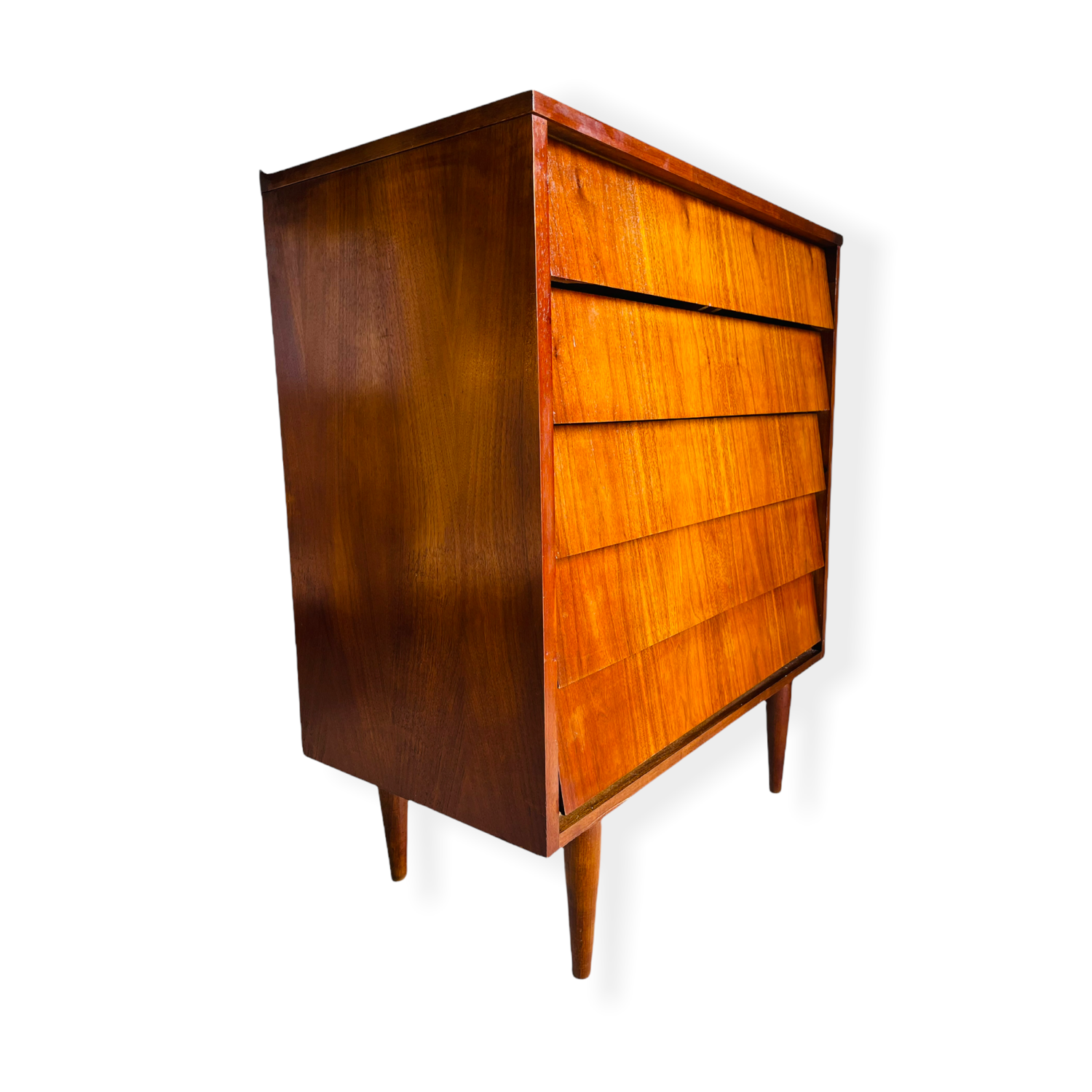 Mid-Century Modern Walnut Dresser image 1
