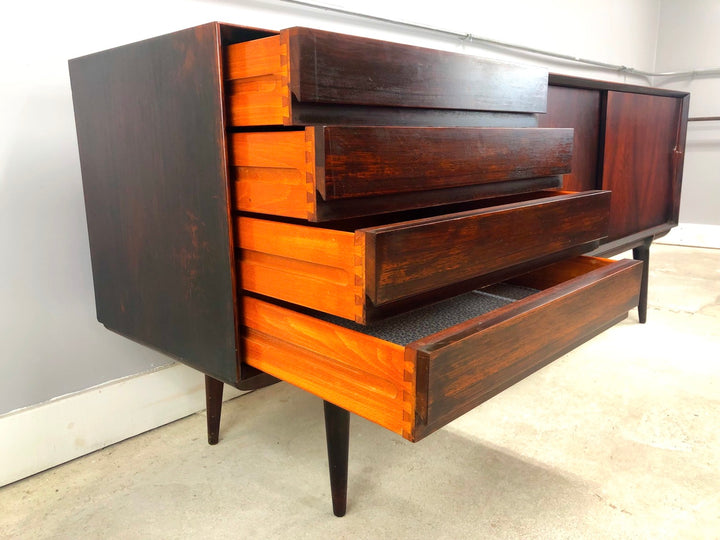 Danish Modern Rosewood Credenza By Gunni Omann For Omann Jun image 12