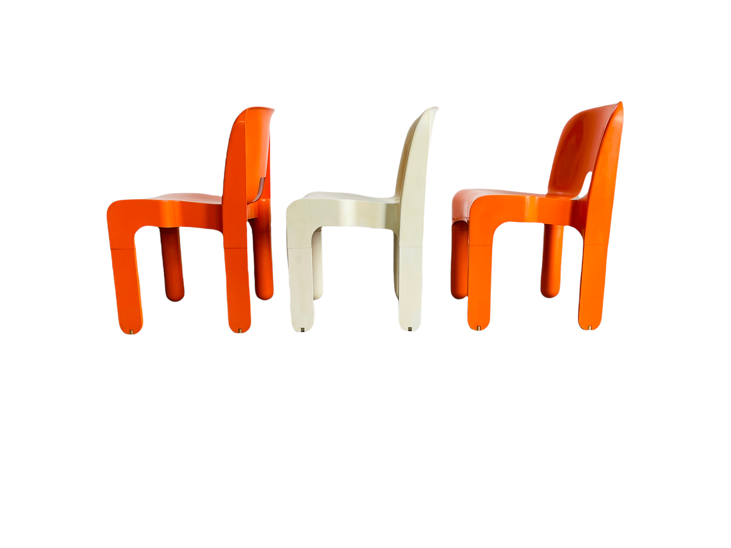 Set 3 Iconic "Universal Chair" by Joe Colombo for Kartell 1967 image 4