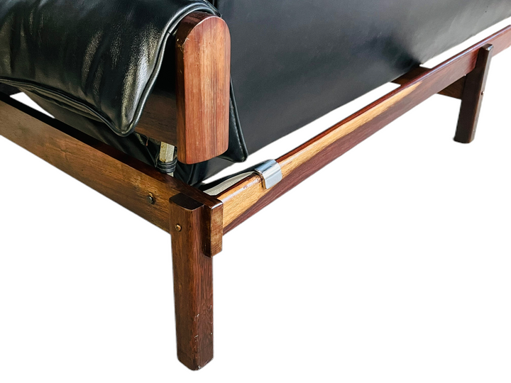 Percival Lafer Brasilian Rosewood Leather Sofa  image 13