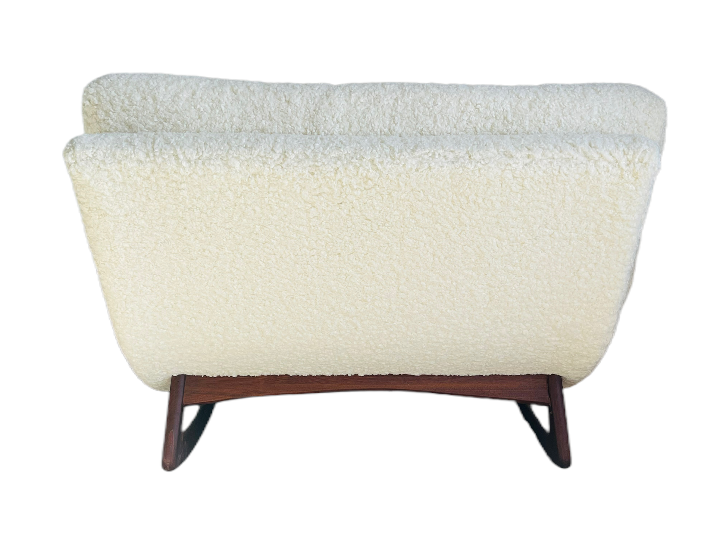 Adrian Pearsall Boucle Wave Rocking Lounge Chaise  image 5