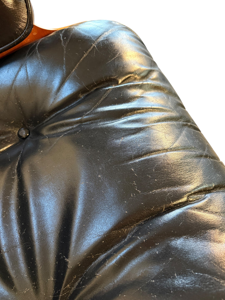 Authentic Herman Miller Eames Lounge Chair in Black Leather image 8