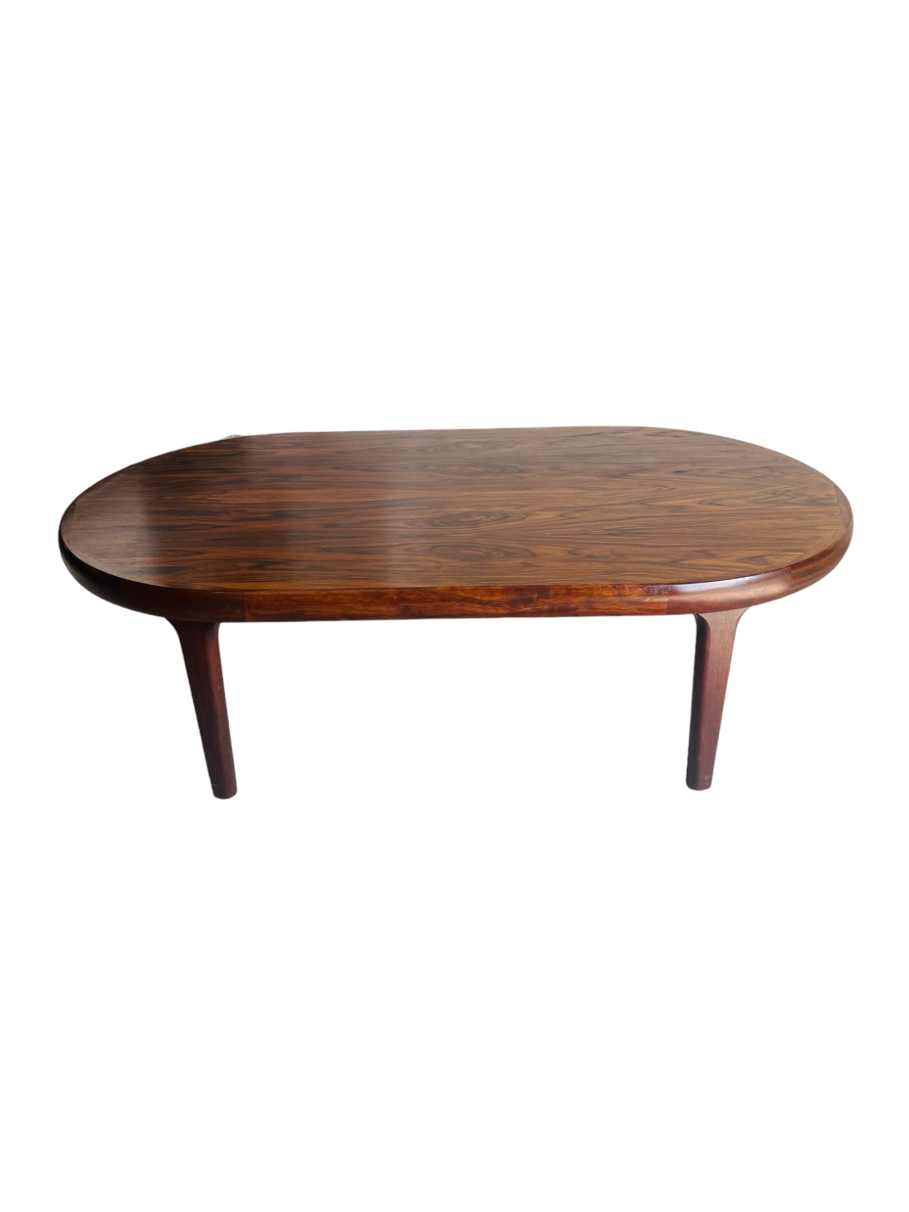 Scandinavian Rosewood Oval Coffee Table image 1